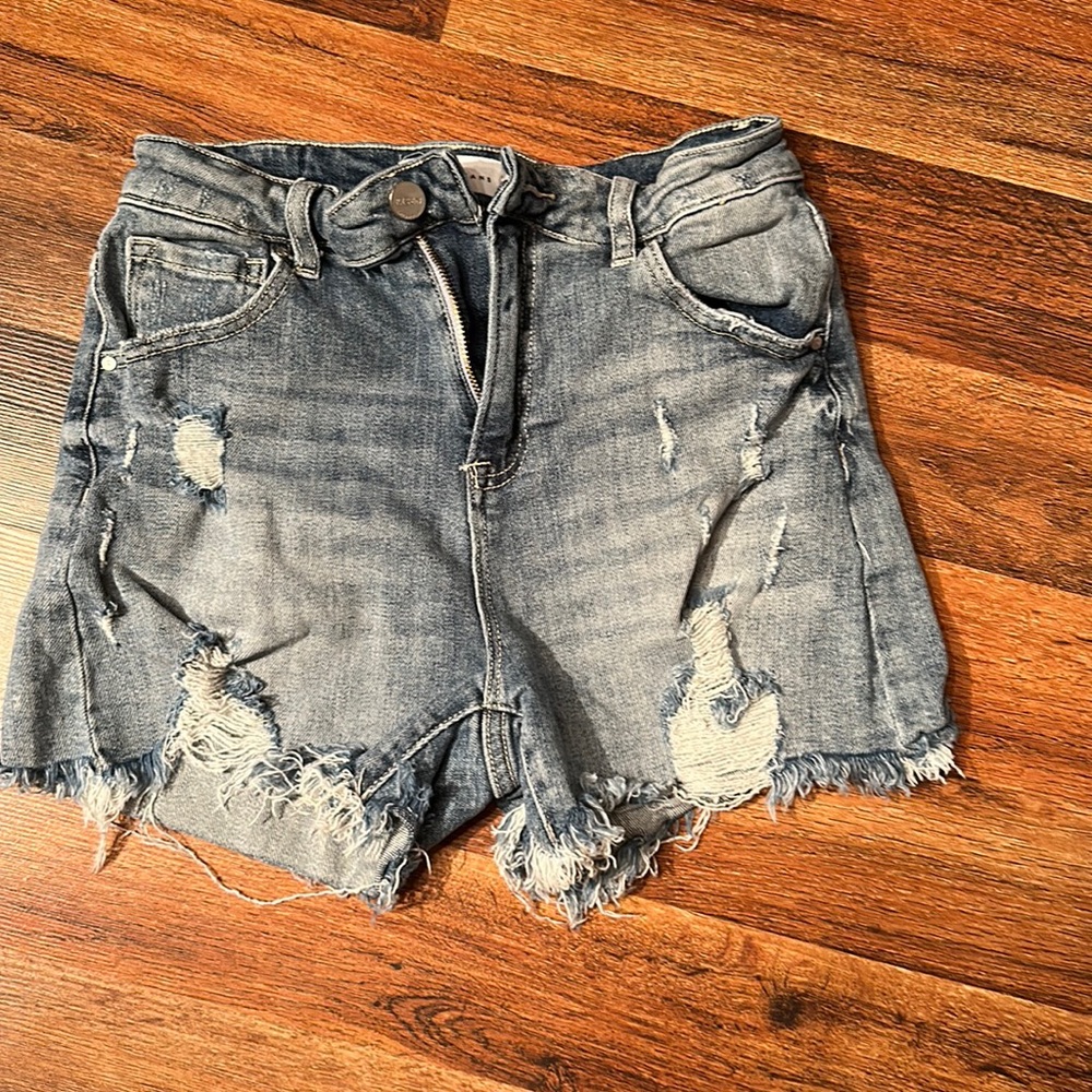 Risen jeans women shorts